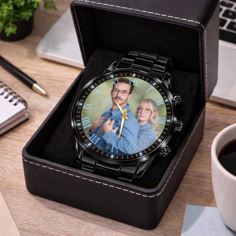 Custom Photo Watch, Personalized Picture Watch Gift, Funny Friend Gift, Unique Photo Wrist Watch, Custom Face Watch Gift