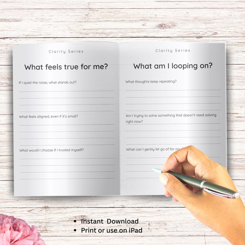 Clarity Brain Dump Printable, Mental Clarity Worksheet, Overthinking ...