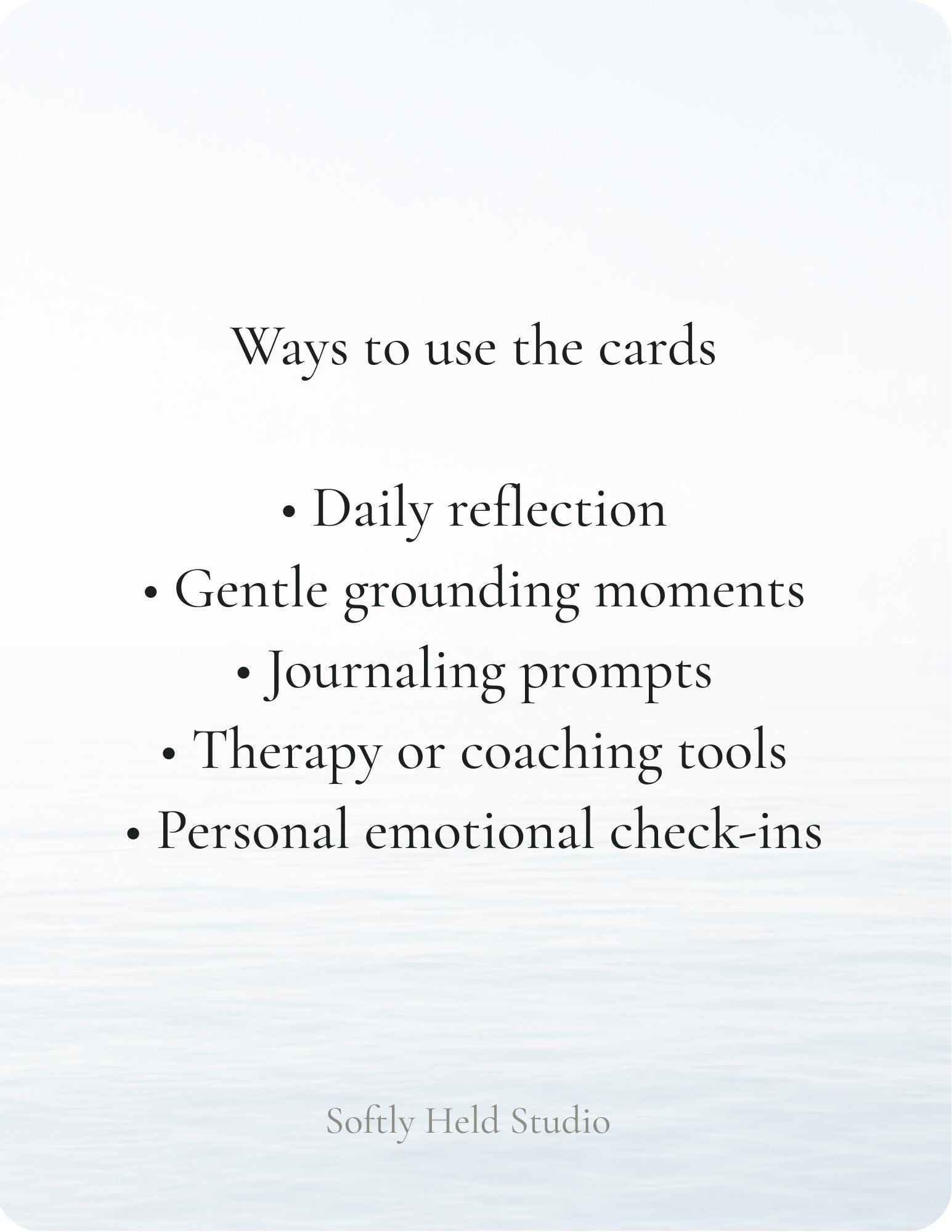 Permission Card Example Printable Permission Cards | Self Care Affirmations, Nervous System ...
