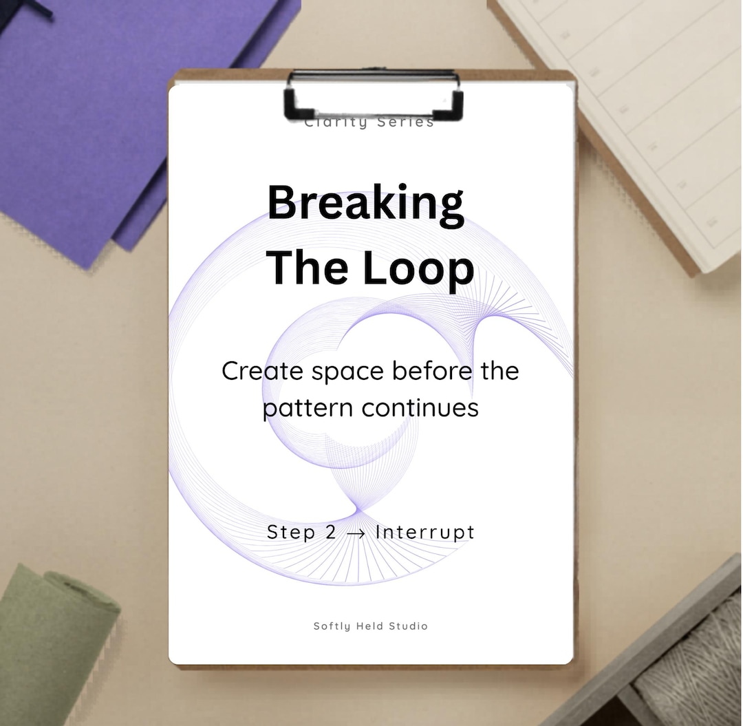 Pattern Break Routine Breaking the Loop Worksheet | Stop Repeating Patterns | Break Habits ...