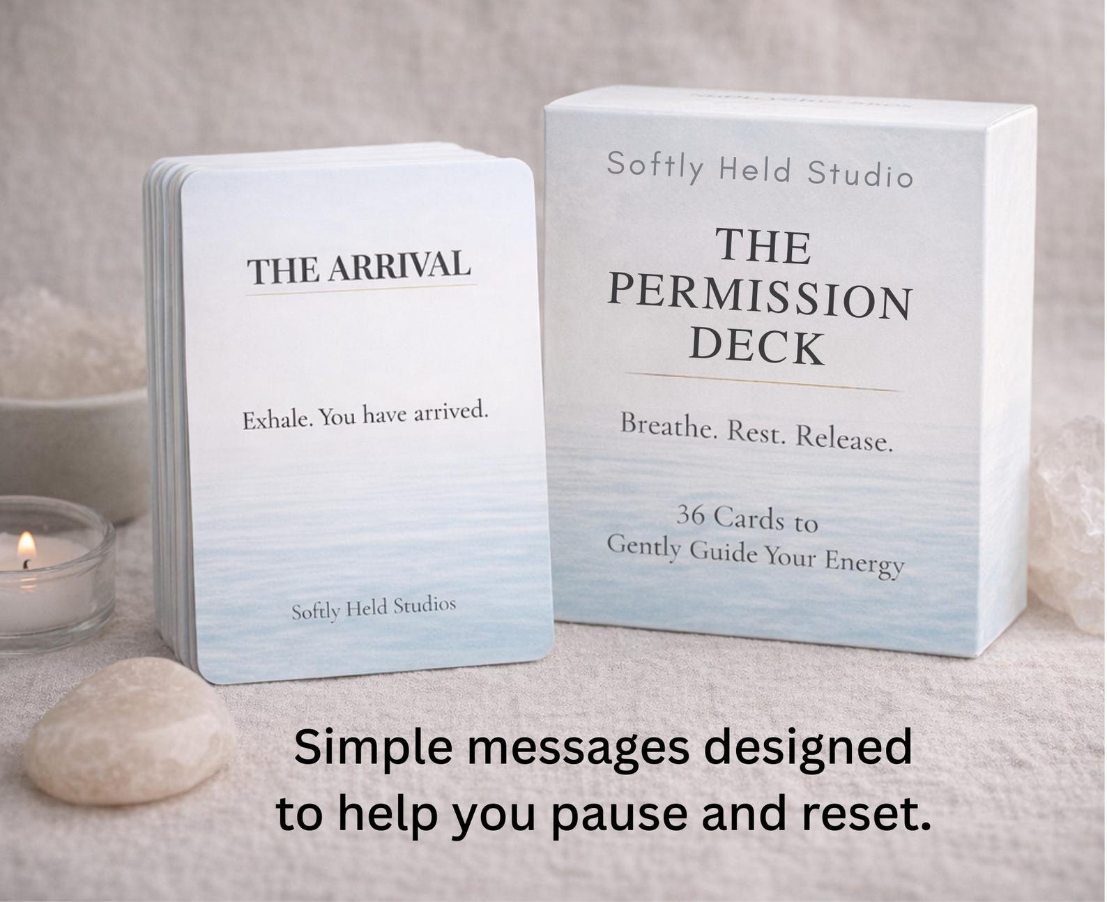 Permission Card Example Printable Permission Cards | Self Care Affirmations, Nervous System ...