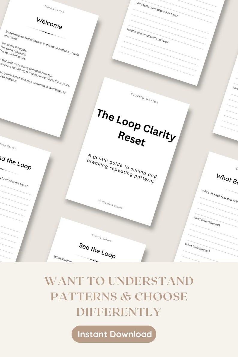 Breaking the Loop Printable | Pattern Awareness Worksheet | Stop ...