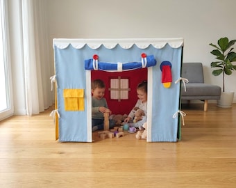 Capa personalizada para tenda de brincar infantil para mesa quadrada