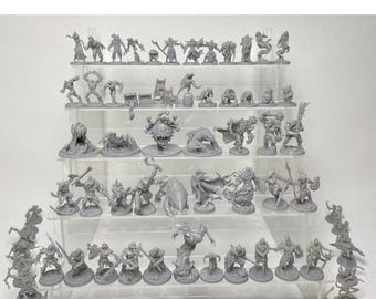 Miniaturas DND de 25 mm a 50 mm, caja de monstruo, 12 000 unidades, impresas en 3D, para juegos de rol de mesa, mazmorras y dragones, regalo para juegos de guerra.