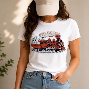 T-shirt con applicazioni di paillettes degli Astros / Maglietta glitterata da baseball di Houston / Abbigliamento per il giorno della partita