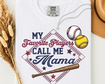 Spieler nennen Mama PNG, Baseball Softball Mama PNG, Sport Mama Geschenk PNG, Spieltag Shirt PNG, Stolze Mama Tee PNG (Digitaler Download)