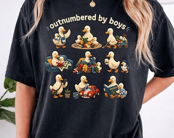 Jungen PNG Ente Mama Geschenk PNG lustige Mutter Shirt PNG Häkeln Tier T-Shirt PNG Junge Mama Leben png (Digitaler Download)