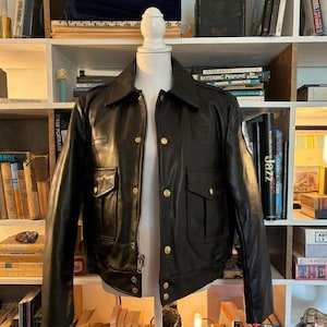 Chicago Police Leather Jacket - Etsy