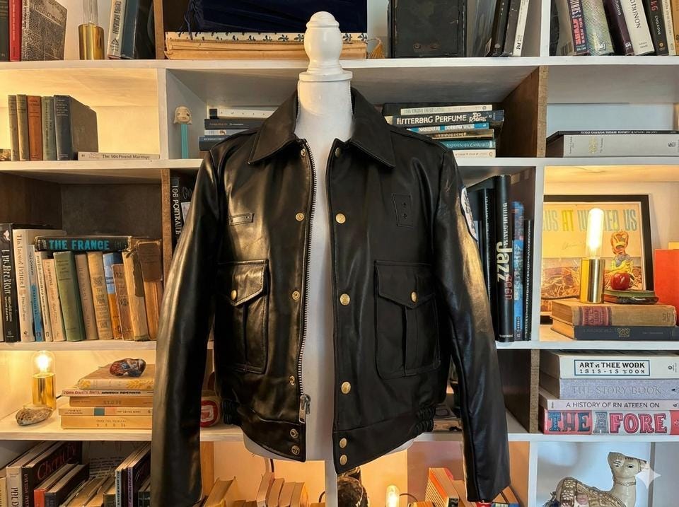 Chicago police leather jacket - Etsy 日本