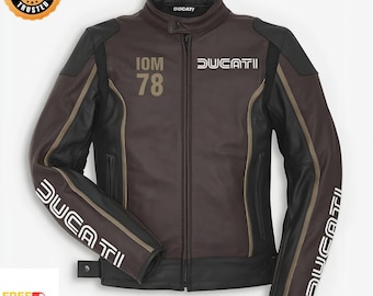 Ducati IOM 78 Limited Edition leren motorjas – vintage racestijl