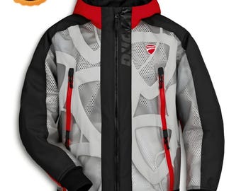 Ducati Overlay YO Men stoffen jas I uitstekende bikerstijl.