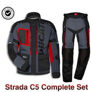 Ducati  Strada C5 Men's Motorcycle Touring suit (jacket and pant ) classic style.