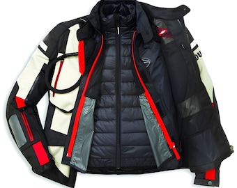 Traje de turismo Ducati Atacama C1: Cordura, impermeable, protectores CE.