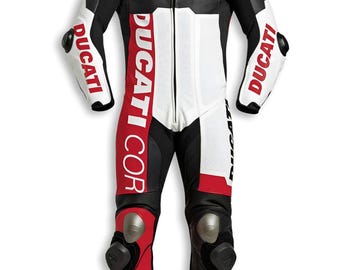 Leren Ducati corse C5-pak: eendelig pak voor rijders