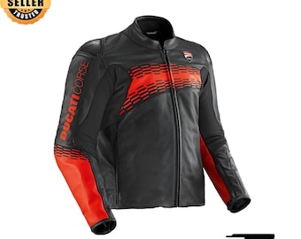 Ducati Corse C7 Performance leren motorjack voor heren