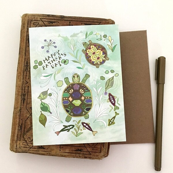 Turtle Card - Etsy