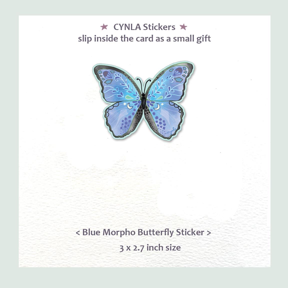 Blue Morpho Butterfly Greeting Card - Butterflies Birthday Card