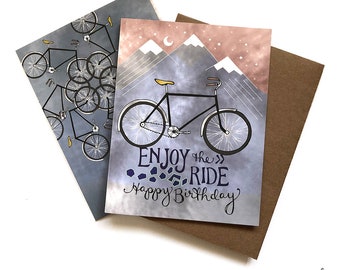 Bicycle Card bike birthday greeting card bicycles greeting card mountain birthday card bicycle greeting cards mountain paper goods bike gift