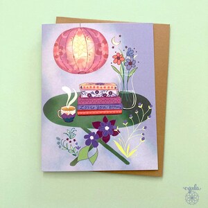 本 母の日 カードリーダー ママの誕生日カード ママ大好き 文学カード 本好きのギフトアイデア 本好きのギフト 心のこもったアート 読書クラブのママ card only
