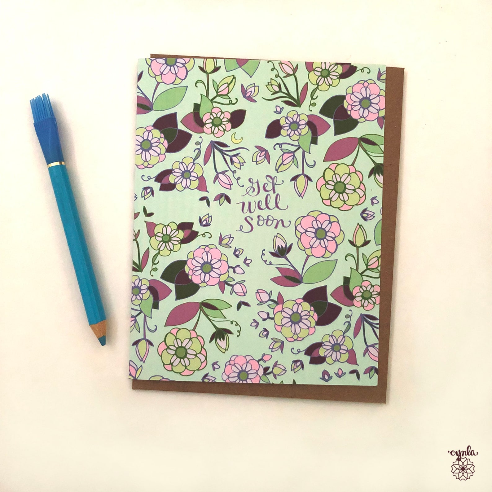 Get Well Card - Get Well Soothing, Get Well Soon Greeting Card - Etsy