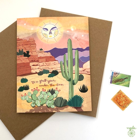 Cactus Scene Card Cactus Scene Card