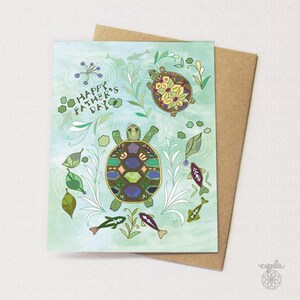 Father's Day Turtle Card - Father's Day Card Turtle Greeting Card ...