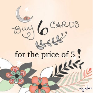 Assorted Greeting Cards Deal 6 Cards You Choose SALE greeting cards sale, Best Deal in Town, Discounted Cards, Greeting card deal image 1