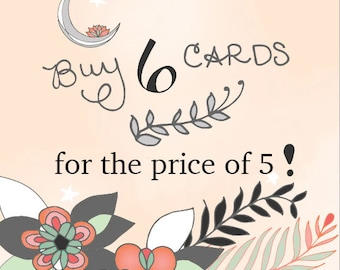 Assorted Greeting Cards Deal - 6 Cards You Choose -- SALE greeting cards sale, Best Deal in Town, Discounted Cards, Greeting card deal