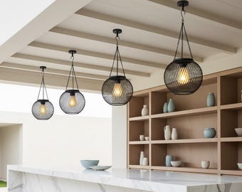 Solar Hanging Lantern | Outdoor Waterproof Cage Light, Warm Glow (3000K)