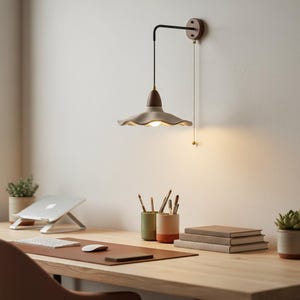 Loft Wood LED Wall Light Fixture | Pull Chain Switch Dining Living Room Vintage Cement Home Decor Bedside Lamp Aplique Pared