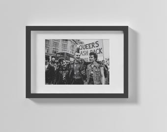 Queers Bash Back – Punk Pride Protest Art Print