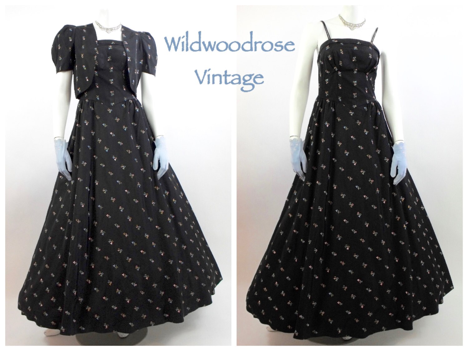 1950s Vintage Prom Dresses One Sleeve