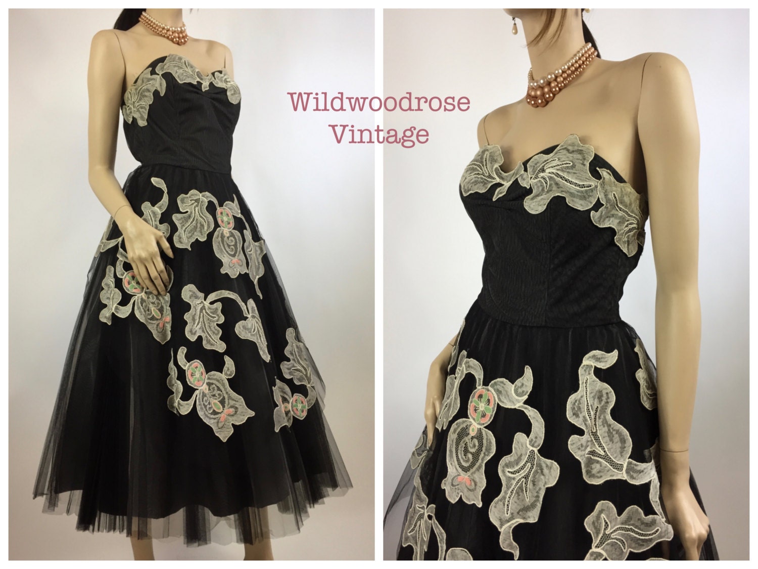 Vintage 50s Cupcake Prom Dress Cheap
