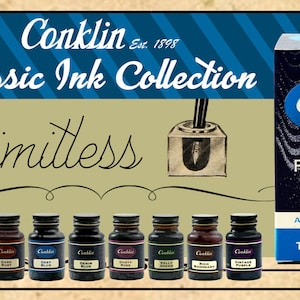 Bottled Fountain Pen Ink - Conklin Ink