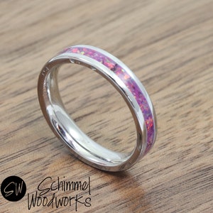 Edelstahlring mit Opal