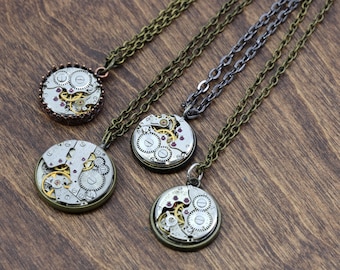 Vintage Watch Parts Necklace