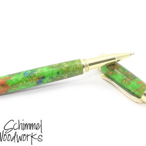 Green & Gold Rollerball Pen