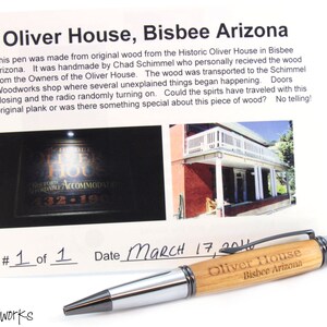 Haunted Arizona Wood Pen - Oliver House Wood