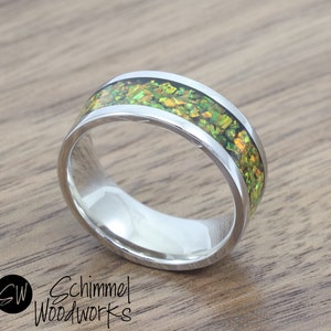 Edelstahlring mit Opal