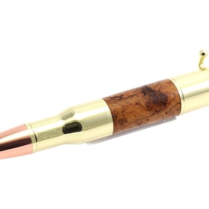 Burl Wood Large Bolt Action Bullet Pen