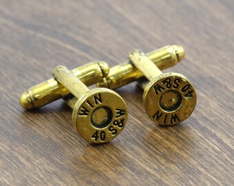 40 caliber Bullet Cufflinks