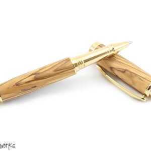 Gold Olive Wood Pen