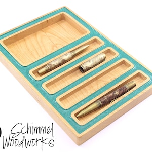 Maple Pen Display with Teal accents