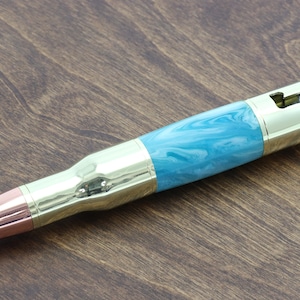 Large Blue Bullet Pen