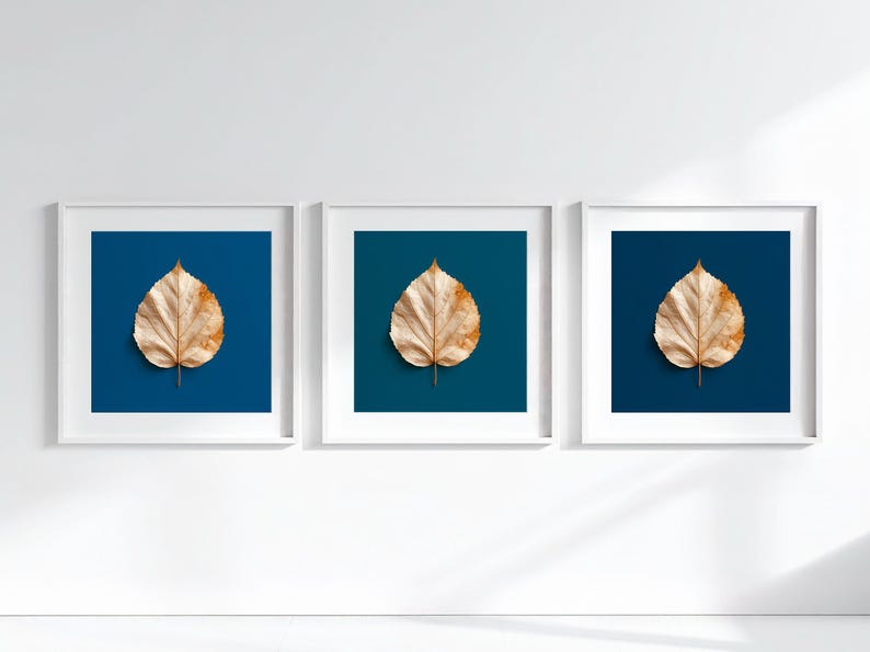 Dried Deciduous Leaf Printable Set (set of 3) — Fine Art Botanical Wall ...