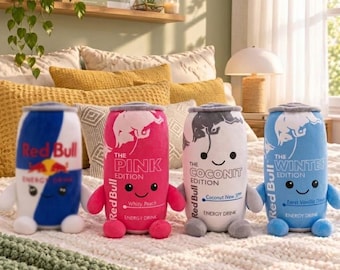 レッドブルエナジードリンクぬいぐるみ – かわいい缶型ぬいぐるみ