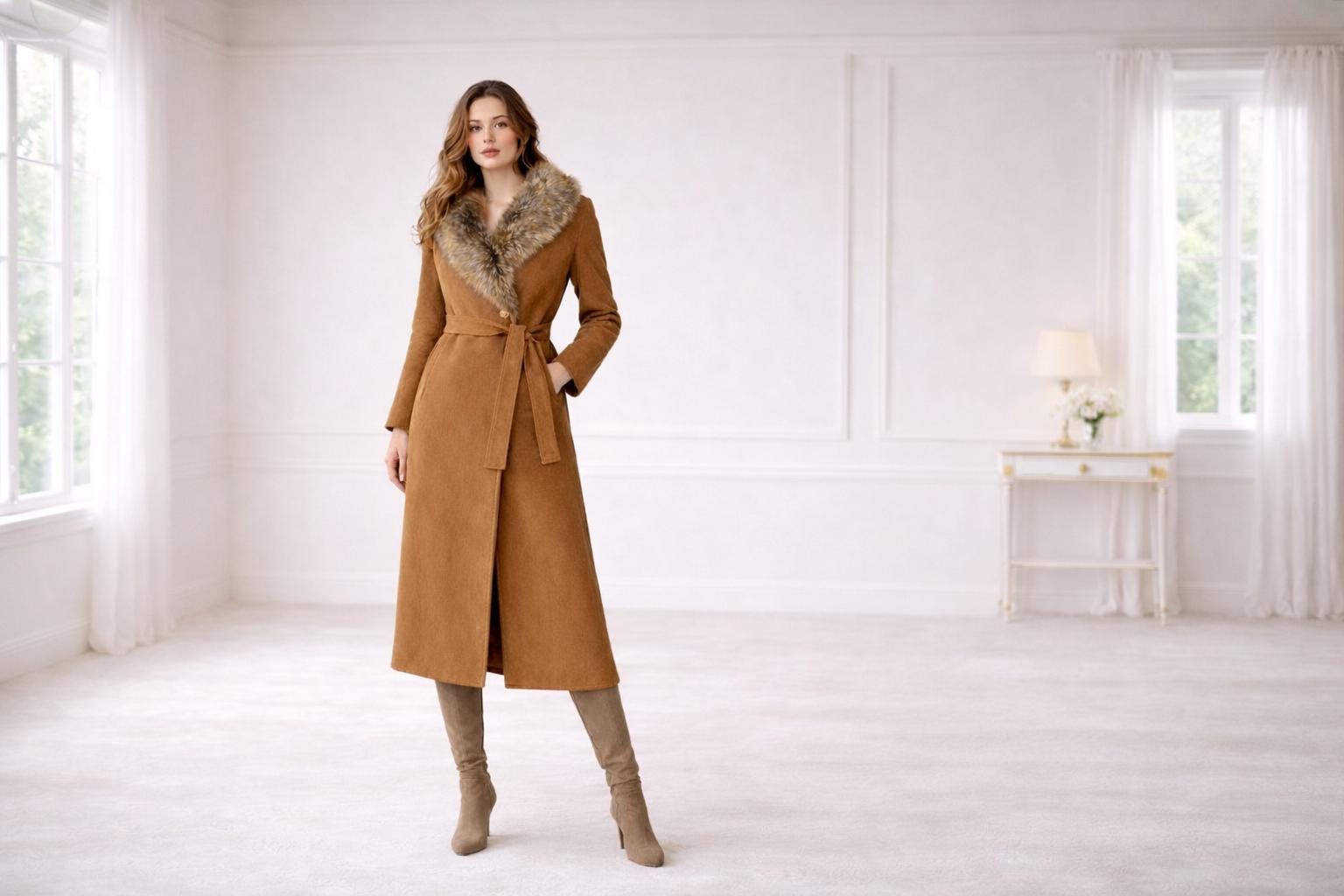 Flare Leather Coat - Etsy