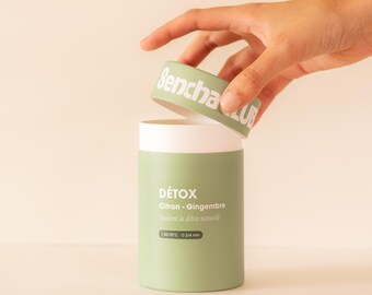 DETOX - Organic Green Tea with Lemon and Ginger in tea bags