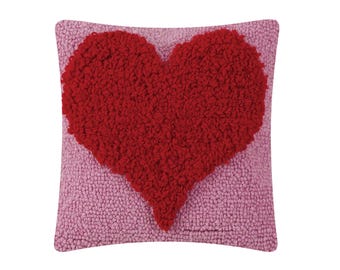 Almohada con gancho en forma de corazón