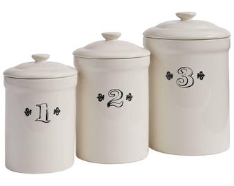 Juego de 3 botes de Ironstone